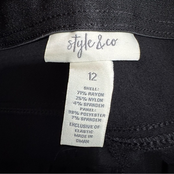 Style & Co Women’s Black Ponte Pants - Picture 5 of 7